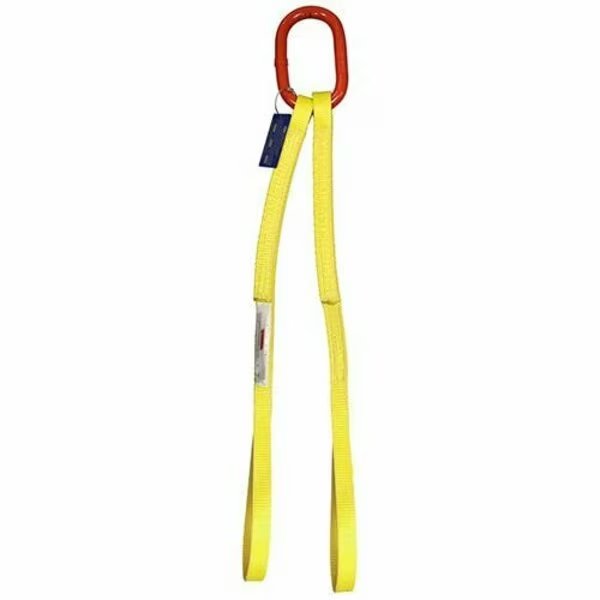 Two Leg Nylon Bridle Slng, One Ply, 1 in Web Width, 6ft L, Oblong Link to Eye, 3,200lb, Hsi, Mfr#: DO-EE1-801-06